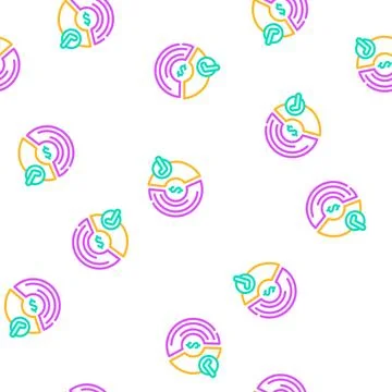 Schedule compliance vector seamless pattern Illustrazione stock