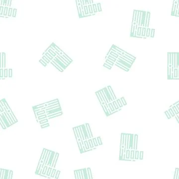 Schedule for day glyph vector seamless pattern イラスト素材