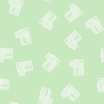 Schedule for day line vector seamless pattern Stockillustratie