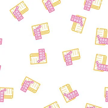 Schedule for day vector seamless pattern イラスト素材