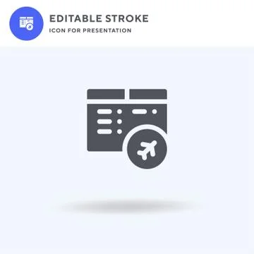 Schedule icon vector, filled flat sign, solid pictogram isolated on white, lo イラスト素材