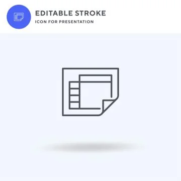 Schedule icon vector, filled flat sign, solid pictogram isolated on white, logo 스톡 일러스트