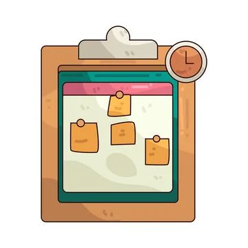 Schedule illustration Stock Illustration