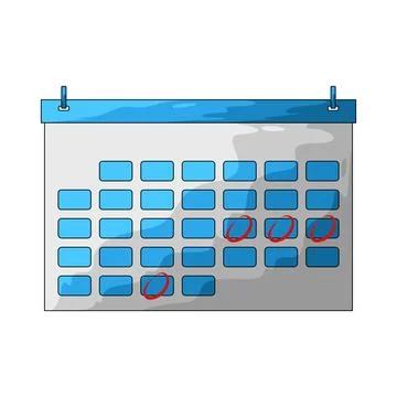 Schedule illustration Stock Illustration