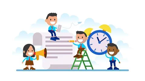 Schedule of important events concept.	 스톡 일러스트