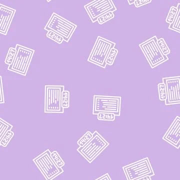 Schedule information line vector seamless pattern 库存插图