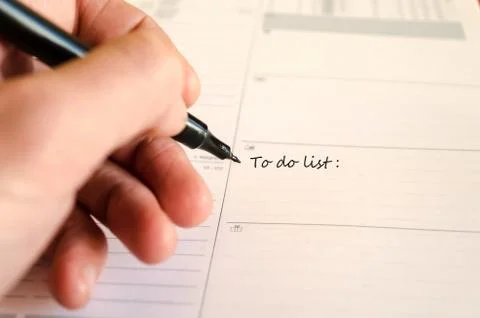 Schedule Notepad Stock Photos