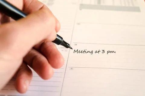 Schedule Notepad Stock Photos