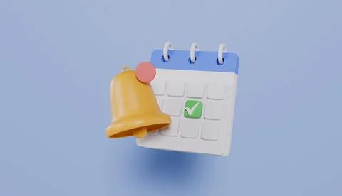 Schedule notification, time management, meeting reminder Stock Illustration