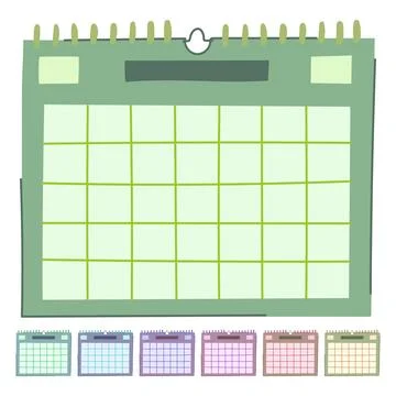 Schedule office calendar vector cartoon graphic イラスト素材