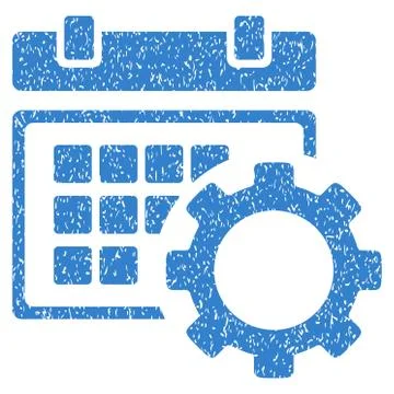 Schedule Options Grainy Texture Icon Stock Illustration