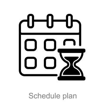 Schedule plan Stock Illustration