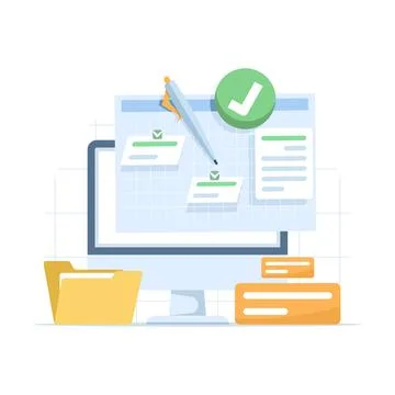 Schedule planning vector illustration Stock Illustration