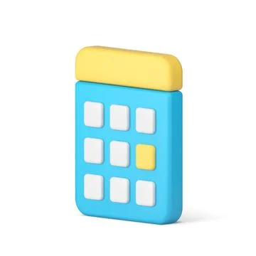 Schedule reminder time management appointment countdown isometric badge 3d ic Stock Illustration
