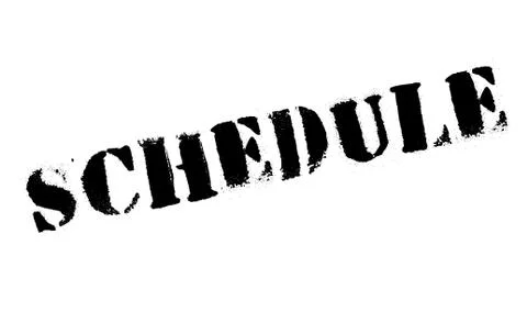 Schedule rubber stamp イラスト素材