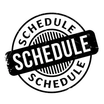 Schedule rubber stamp Stockillustratie