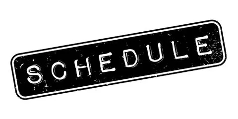 Schedule rubber stamp Stock Illustration