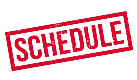 Schedule rubber stamp Stock Illustration