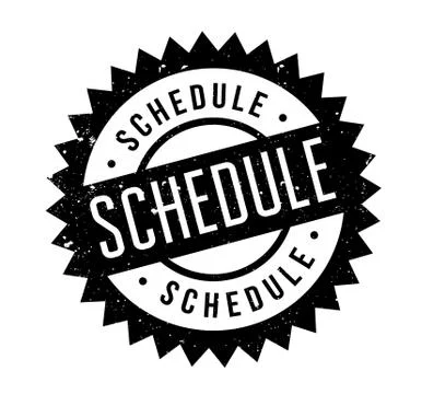 Schedule rubber stamp イラスト素材