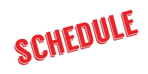 Schedule rubber stamp Stock Illustration
