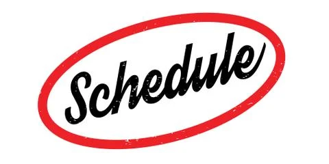Schedule rubber stamp Stockillustratie