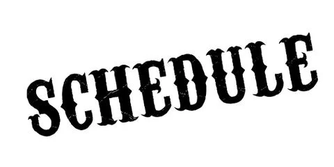 Schedule rubber stamp Stock Illustration
