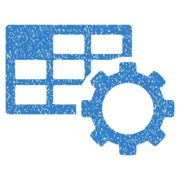 Schedule Settings Grainy Texture Icon Illustrazione stock