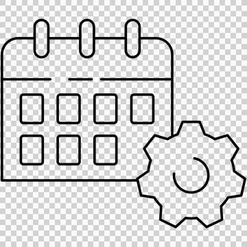 Schedule setup Illustrazione stock