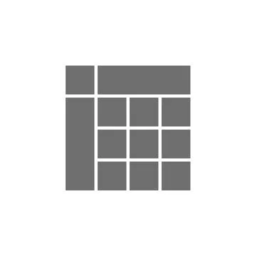 Schedule table grey icon. Isolated on white background イラスト素材