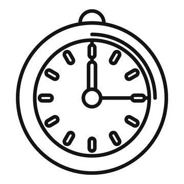 Schedule timer clock icon outline vector. Design event Stockillustratie
