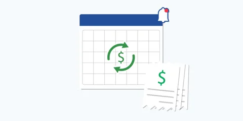 Scheduled Payments Animation Vídeo Stock 338419113