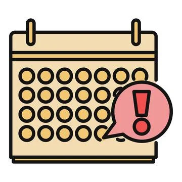 Scheduling an important event and deadline reminder Ilustração Stock