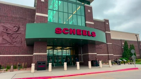 Scheels Sporting Goods Store - Exterior - Fargo, ND - July 17, 2025 Video stock 313967849