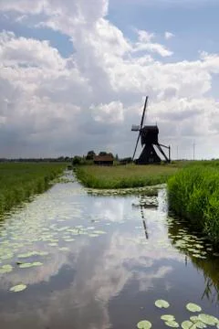 The Scheijwijkse windmill Stock Photos