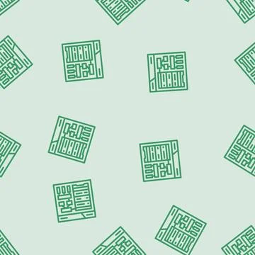 Schema development database line vector seamless pattern 스톡 일러스트