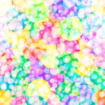 Schematic colorful pattern of molecules. Multicolor molecules design Stock Illustration