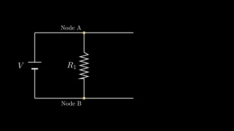 Schematic Diagram of the Resistors In Parallel Stock-Footage 340996863