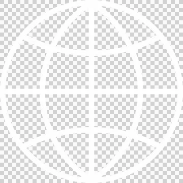 Schematic globe icon is being shown in flat design with intersecting lines, Stock Illustration