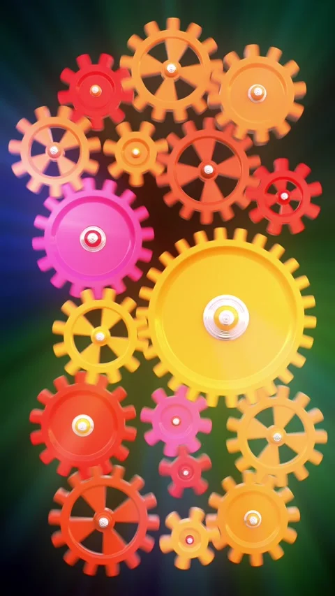 Schematic mechanism Stock Footage 310323815