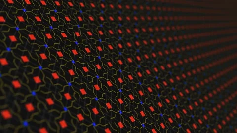 Schematic red and blue background Video stock 140515242