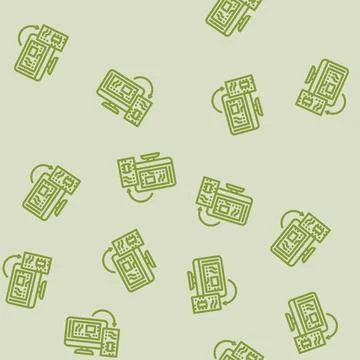 Schematics physical board transition line vector seamless pattern Illustrazione stock