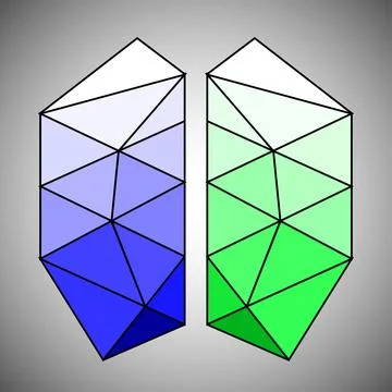 Scheme brain icon on gray background Stock Illustration