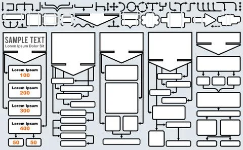 Scheme Elements and Symbols Stock Illustration