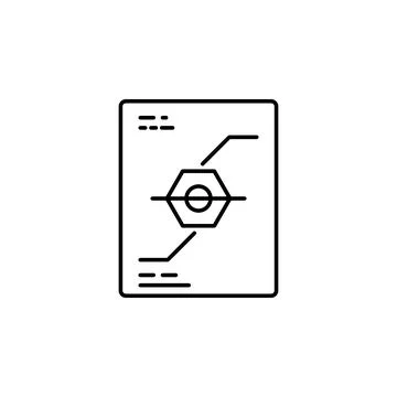 Scheme icon. Element of production icon for mobile concept and web apps. Thin Stock Illustration