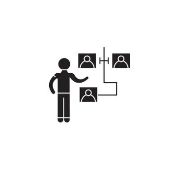 Scheme of the interaction black vector concept icon. Scheme of the interaction イラスト素材