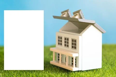 Scheme of the main elements of a residential building. Stock Photos