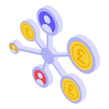 Scheme mobile payment icon, isometric style Ilustração Stock