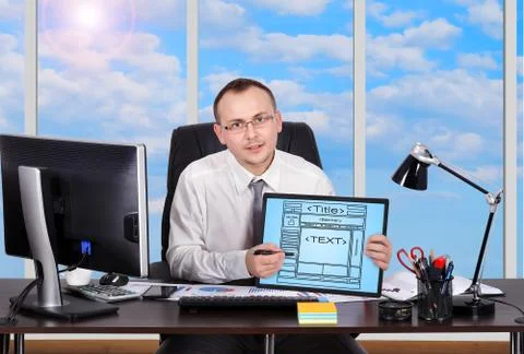 Scheme website Illustrazione stock