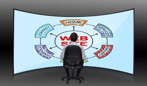 Scheme website Foto stock