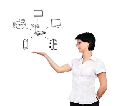 Scheme wi-fi Stock Illustration